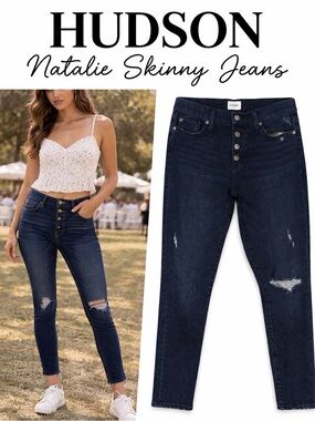Hudson Natalie Mid Rise Skinny Ankle Jeans Women’s Size 29